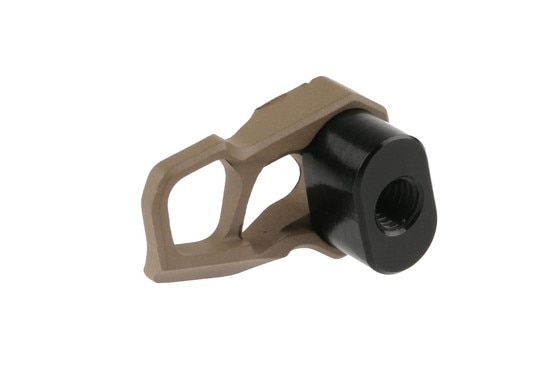 The Odin Works XMR3 AR15 extended magazine release FDE is compatible with Mil-Spec lowers